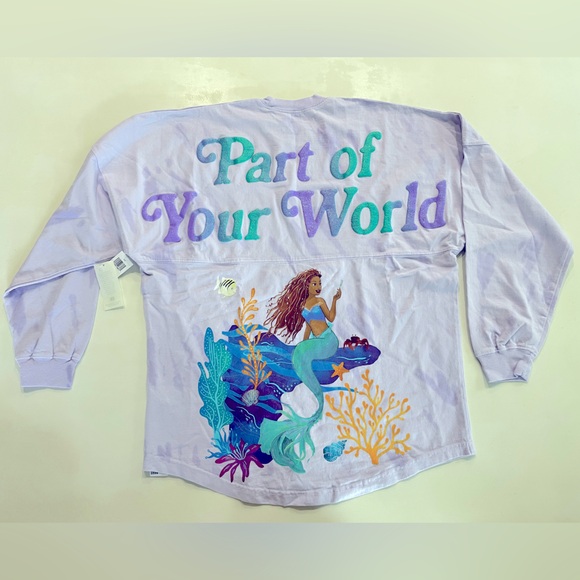 NWT Disney Little Mermaid Spirit Jersey Size Small - Picture 3 of 6